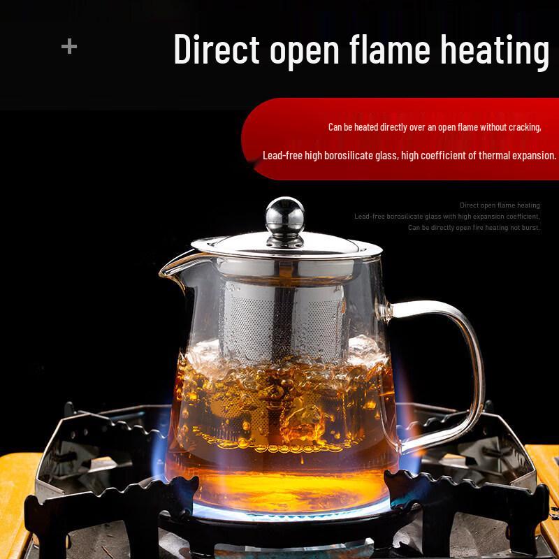 Biaoxing Heat-Resistant Glass Teapot with Infuser