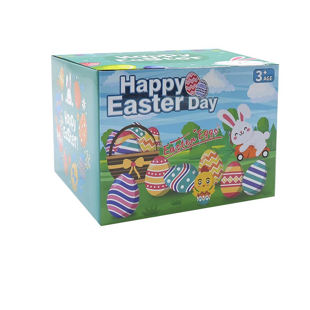 12 Pack Prefilled Easter Eggs With  , 2.5Inch Plastic Easter Eggs Filled Toys For Easter Hunts, Basket Stuffers, Easter Party Gifts