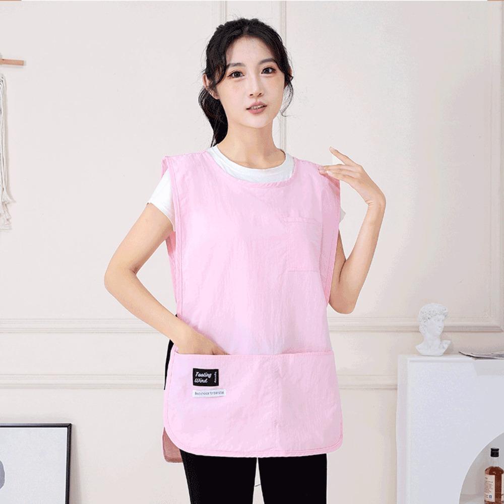 Waterproof Fashion Vest Apron Breathable Anti Dirty Sleeved Apron Multipurpose Coffee House Uniform Cleaning Accessories