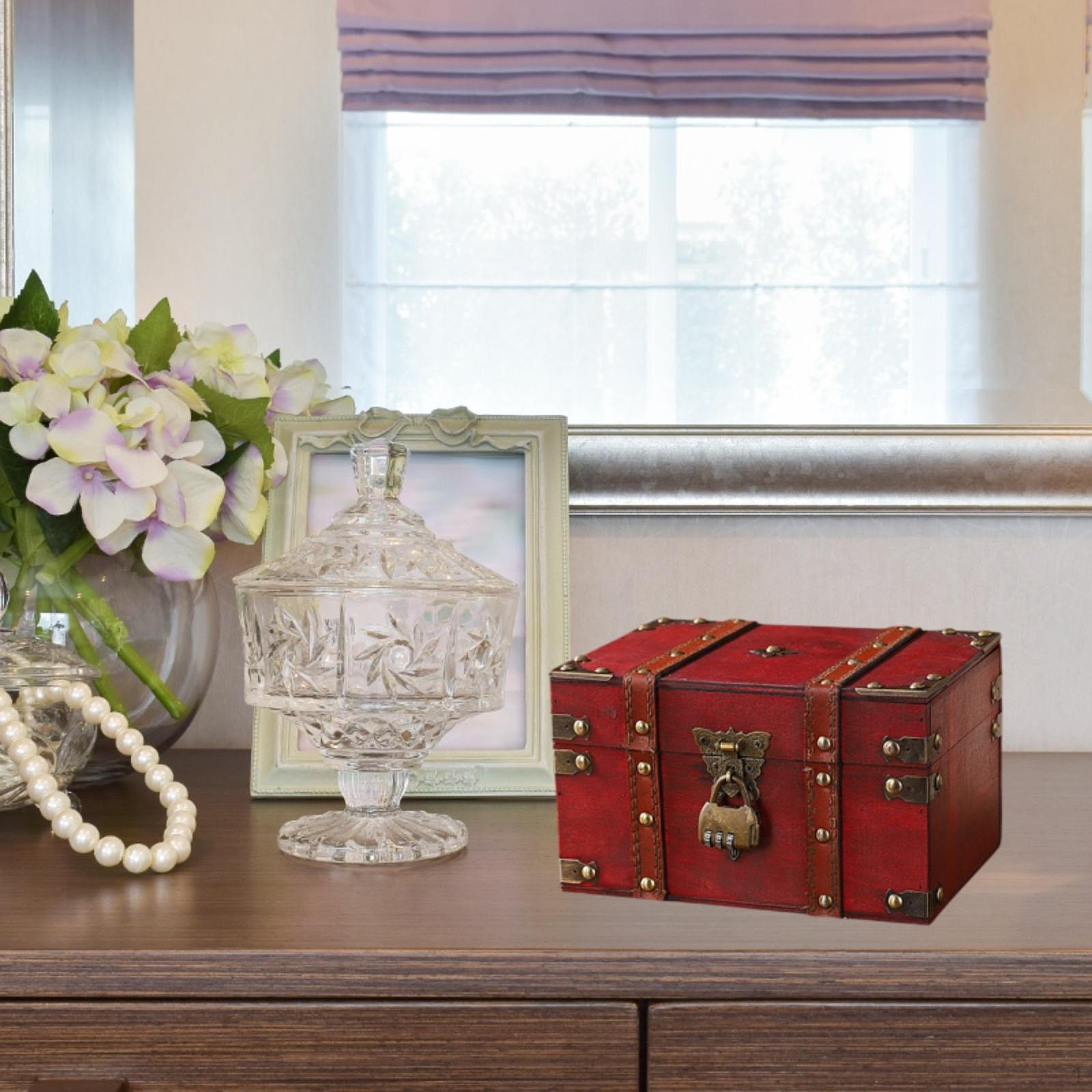 

Органайзер для ювелирных изделий, шкатулка для хранения сокровищ, портативный держатель для коллекционных безделушек, подарочный футляр на память красный