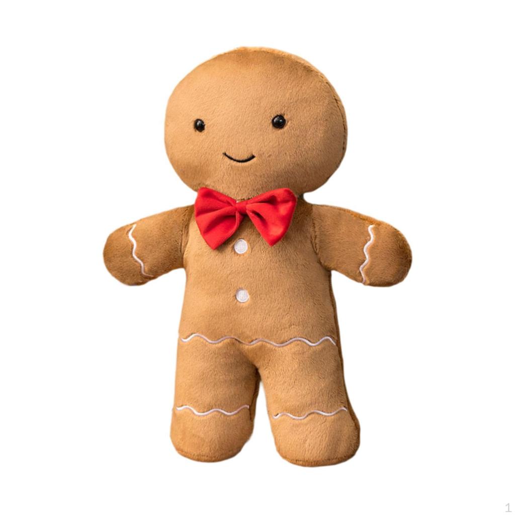 Weihnachts-Plüschkissen Weihnachtsdekoration Kuschelkissen Lebkuchenmann