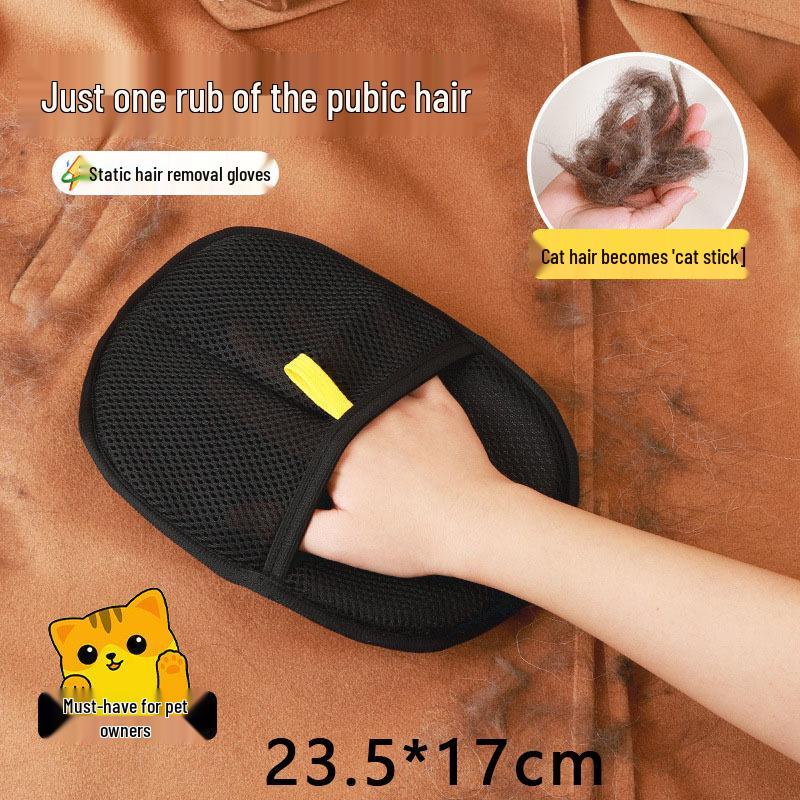 Pet Hair Removal Glove - Two-way Bristle Brush for Cats & Dogs