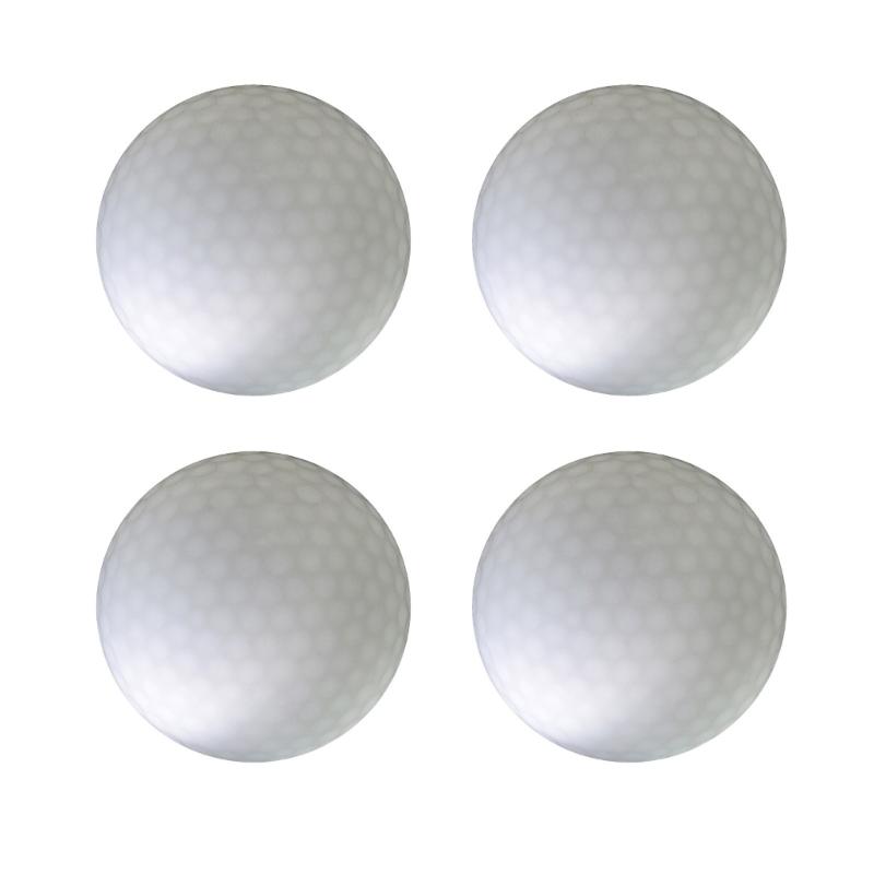 4Pieces Glow Golf Balls for Night Sports Tournament Glowing In The Dark Golf Ball Long Lasting Bright Luminous Balls