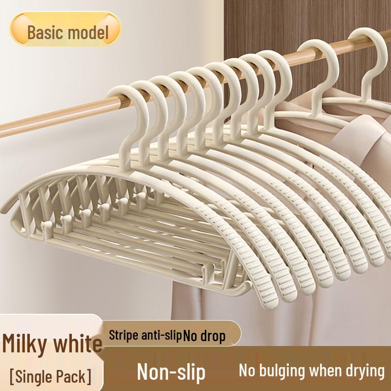 Anti-Slip Clothes Hanger: Traceless, Prevents Shoulder Bumps, Wide Support for Drying Heavy Clothing.