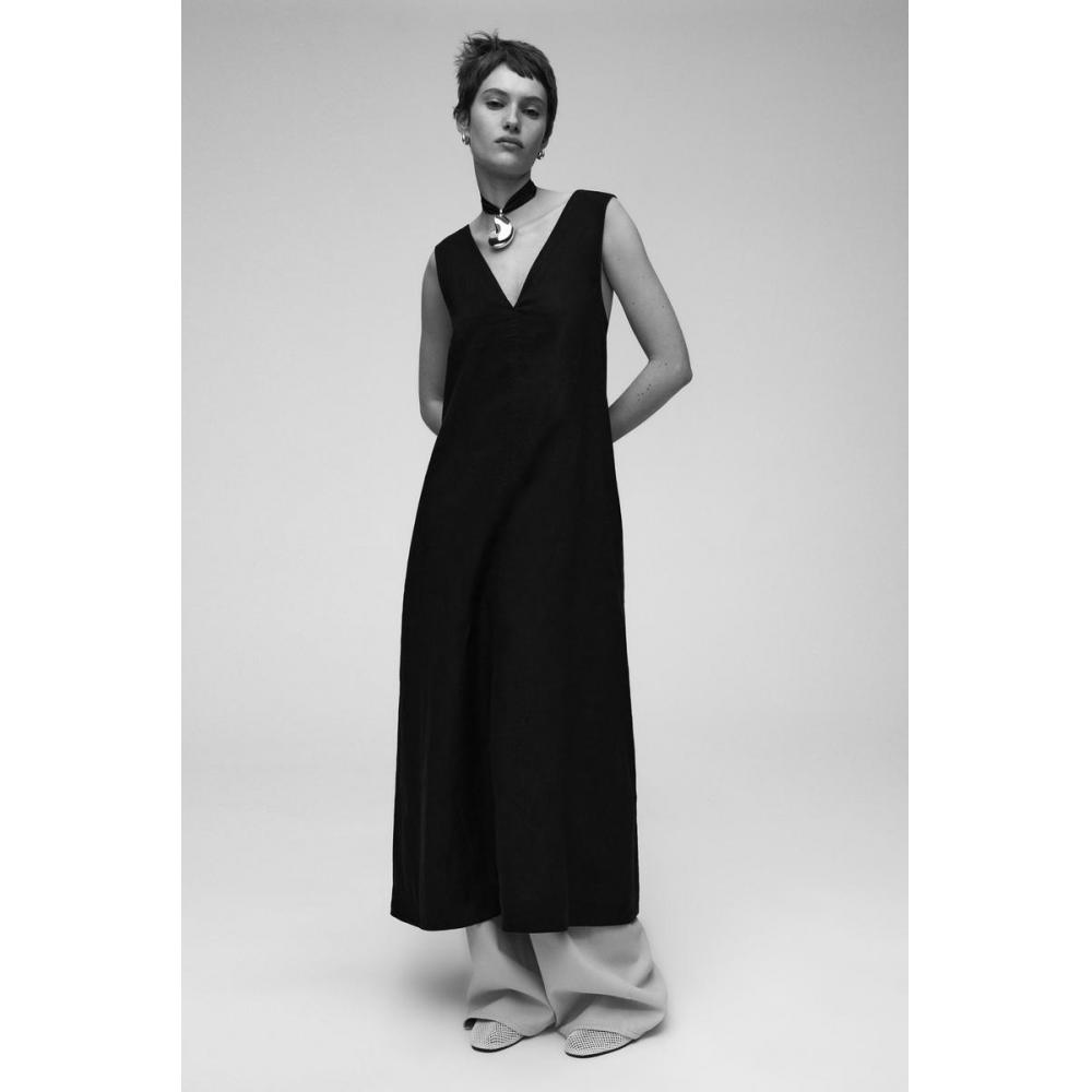 COS Japan Linen A Line Midi Dress  buy at low prices in the Joom online  store
