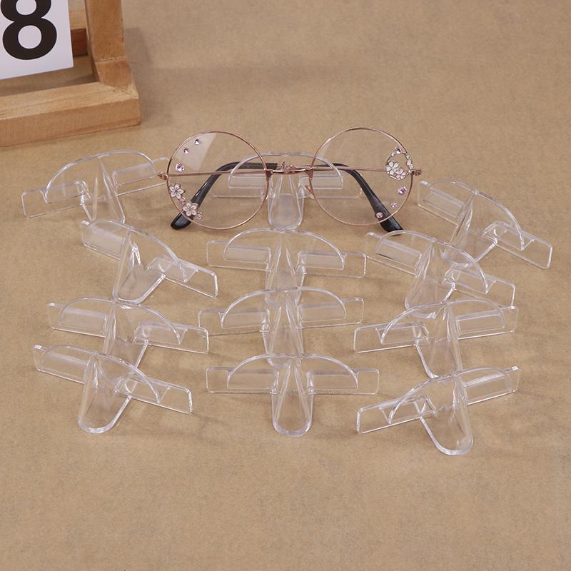 3/6/12Pcs Glasses Storage Rack Wall-Mounted Sunglasses Storage Rack Eyeglasses Holder Transparent Wall Home Glasses Holder