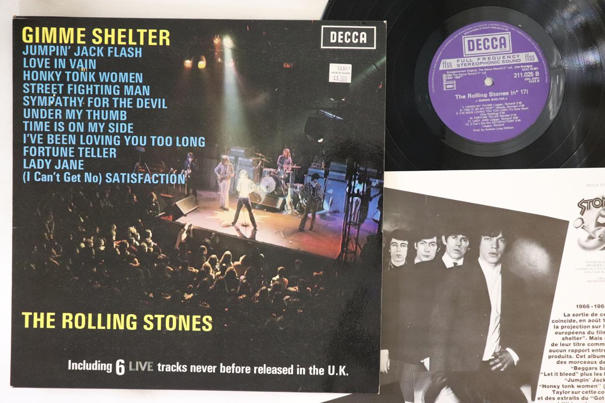 

LP Record ROLLING STONES - Gimme Shelter 211025 Decca 1978 France Rock Used