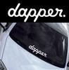 Hochwertige Weiße Dapper Auto Styling Aufkleber Decals Für Front- Und Heckscheibe Fenster Türdekor