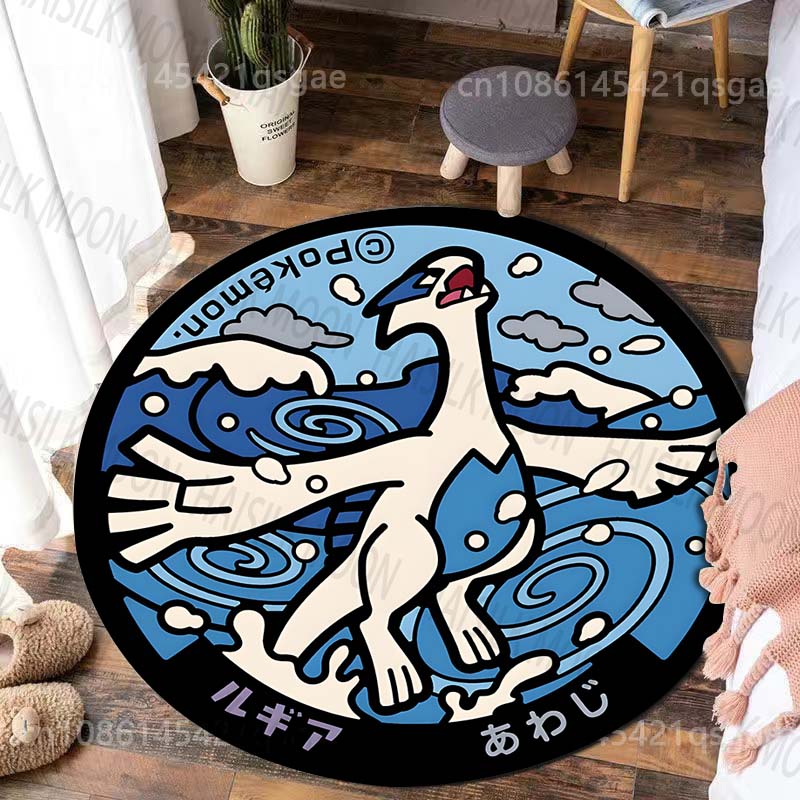 Multiple Styles Japan Cute Doraemon Print Round Rugs for Living Room Bedroom Floor Mats Kids Room Household Carpet Home Decor