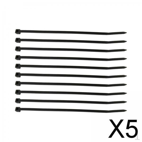 5x 10Pcs Scuba Regulator Mouthpiece Tie Black for Sports Dive Resorts Water Equipment Accessory