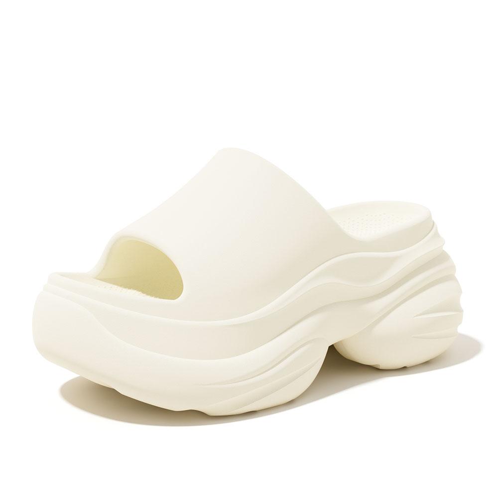 Dámské EVA pantofle nazouvací zvýšené s tlustou podrážkou pohodlné prodyšné pantofle pro vnitřní i venkovní použití