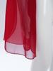 Girls Classical Dance Crop Top: V Neck Split Flared Sleeves Elegant Top for Practice Performance
