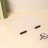 Boîte de rangement pour documents en plastique transparent A4, étui organisateur de dossiers portable à fermeture à pression, conteneur de rangement étanche pour papiers et certificats
