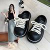Fashion Women Slippers Platform Fashion Lace-up Clogs Soft EVA Summer Women Shoes Thick Sole Girls Indoor Street Slides Slip-on Sandals