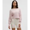 Lululemon Brushed Cotton Reversible Crossover Sweater Misty Pink