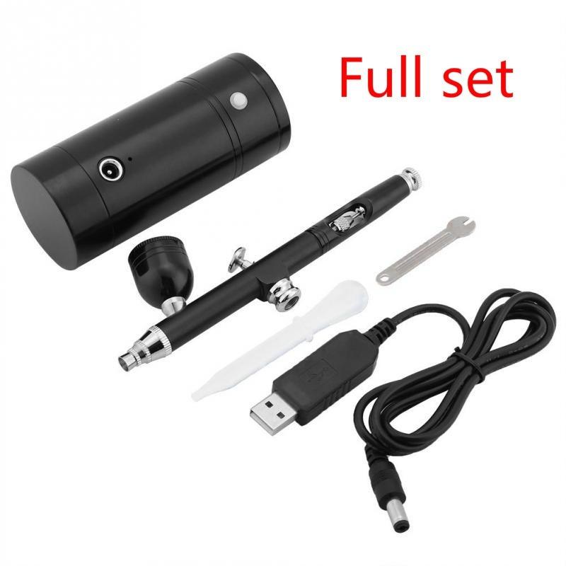 

Мини-компрессор 0,3 мм, аэрограф, набор аэрографов, емкость 7 куб. см чёрный