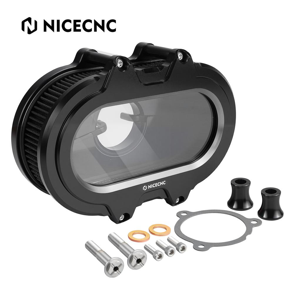 For Harley Street Glide FLHX/Special Road Glide/Road King Special Clear Air Cleaner Kit For Tri Glide Ultra FLHTCUTG Ultra Limit