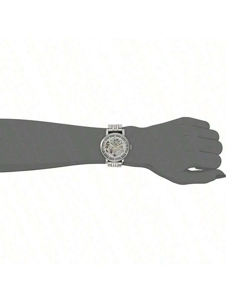 Fossil Women's Mechanical Stainless Steel Three-Hand Watch Stainless Steel Case/Glass ME3067