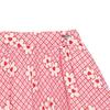 French Cat Pink Heart Flower Pleated Skirt Q52das030p1