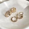Four-Piece Geometric Star Open Metal Ring Set - Retro High-End Index Finger Jewelry