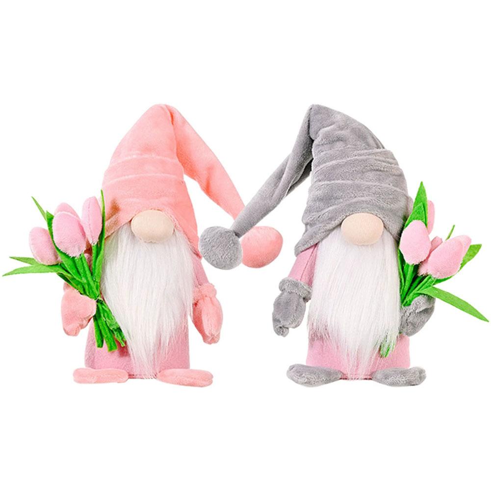 1/2PCS Gnomes Decorations For Home, Spring Summer Fall Tiered Tray Decor, Gnomes Plush for Mothers Valentines Thanksgiving Day