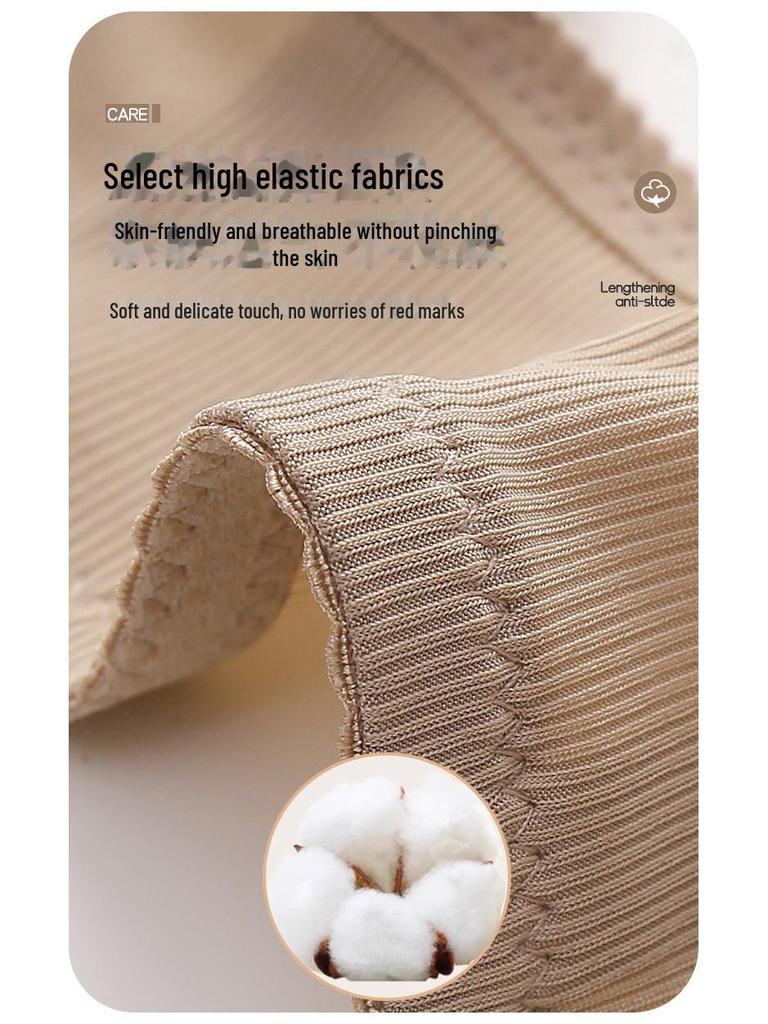 Cross-Border Large Front Buckle Wireless Bra with Side Support and Jacquard Design