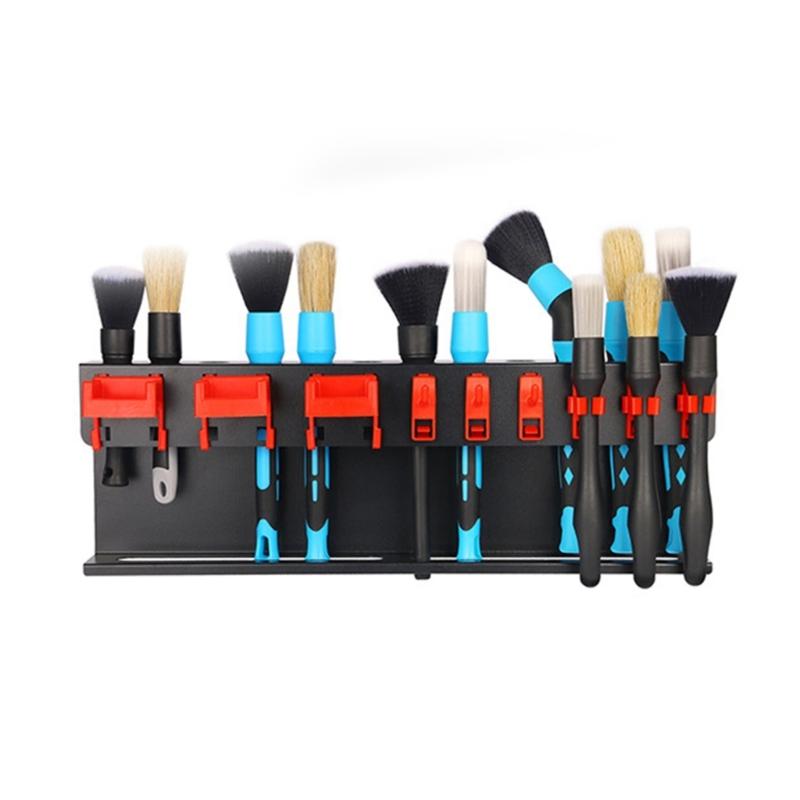 Multifunctional Space Saving Storage Rack Plastic Holder For Car Wash Brushes And Sprayer Bottles For Garage Or Home Use