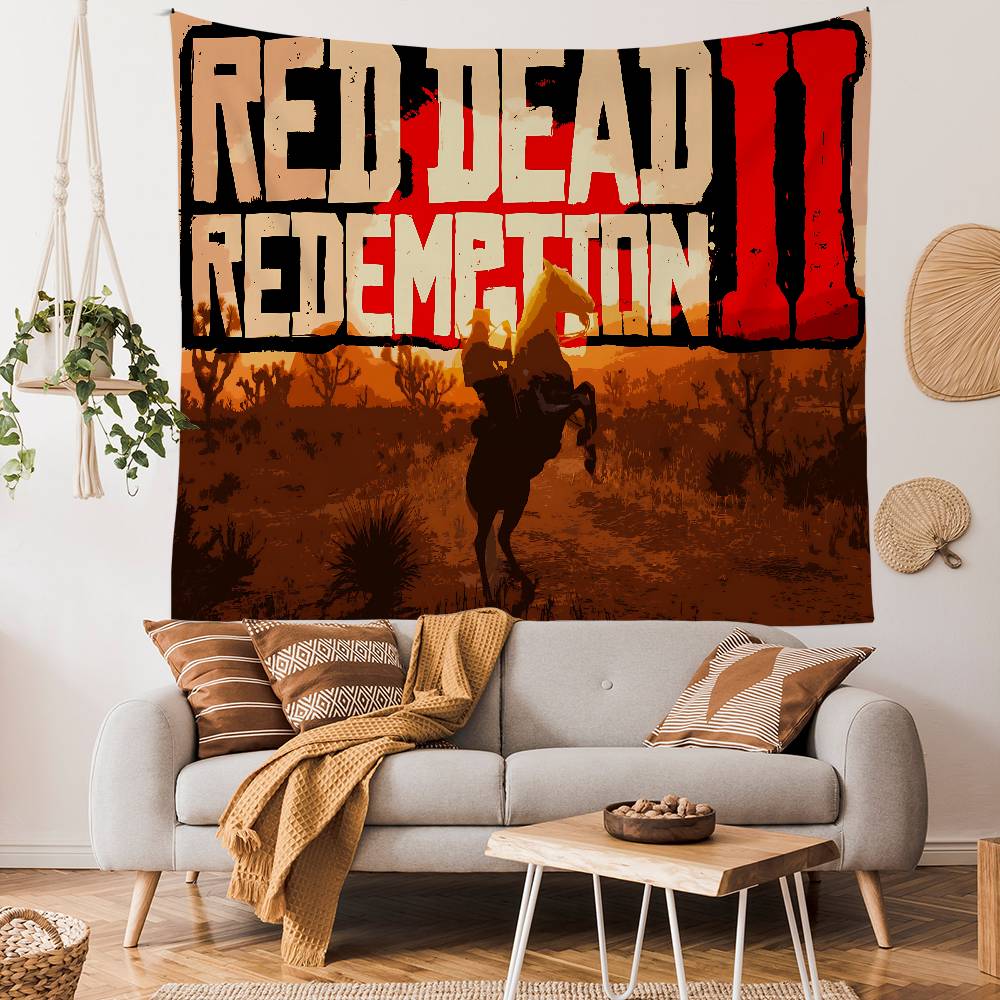 RRed DDead RRedemption 2 DIY Wall Tapestry Art Science Fiction Room Home Decor Wall Art Decor