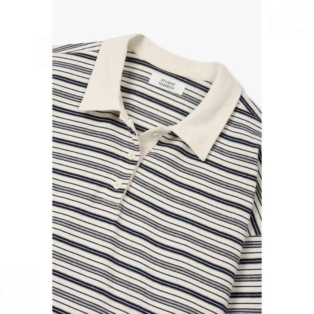 Studio Tomboy Stripe Polo Shirt  9176122977 