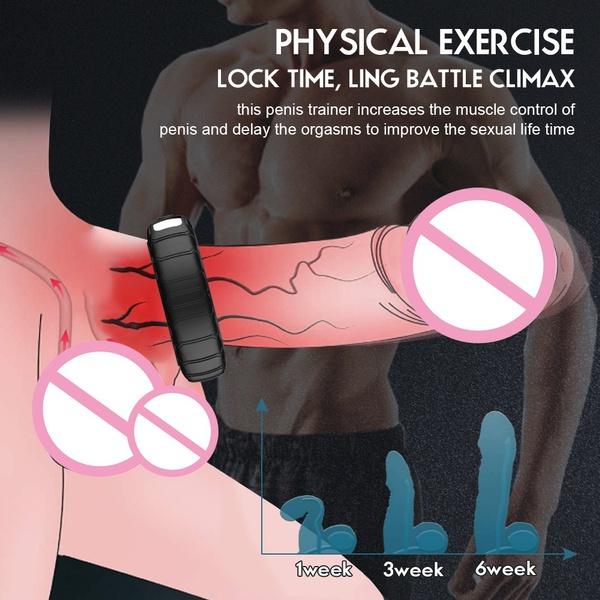 Men's Sex Toys Delayed Ejaculation Lock Semen Ring Silicone Vibrating Toys Sex Toys for Men