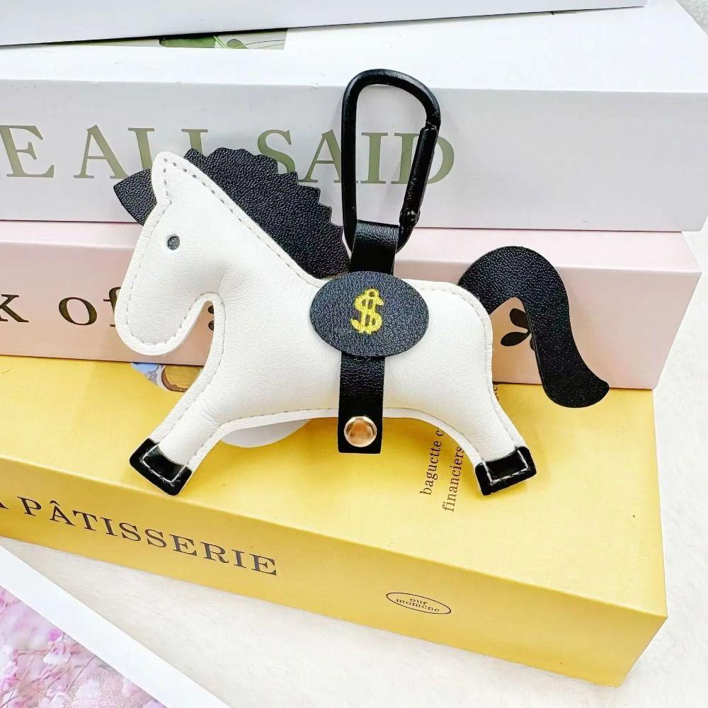 Handmade Stitching Horse Pendant Multi-color Keychain New Trend Bag Charm Backpack Accessory