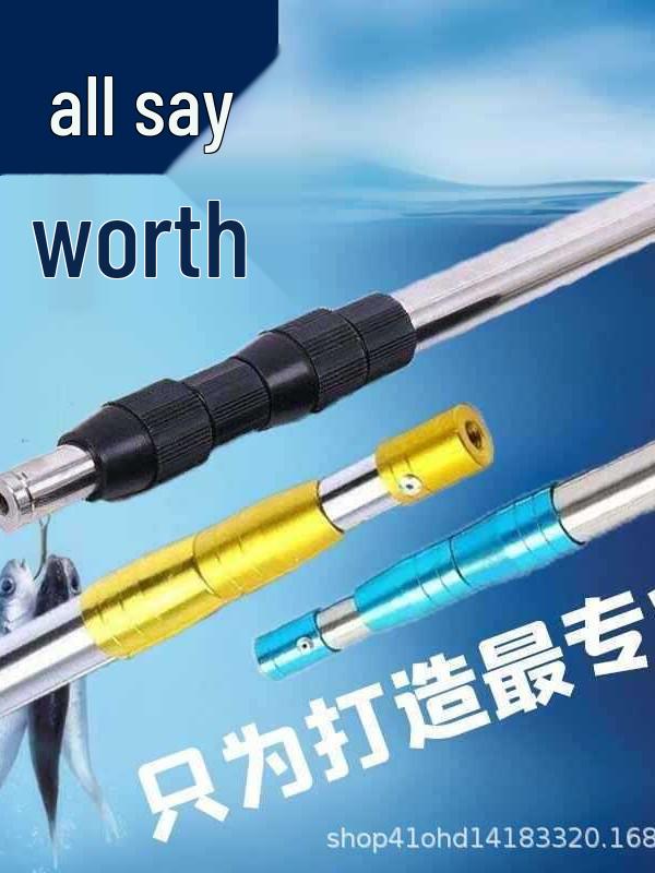 10m Stainless Steel Telescopic Pole for Fruit Picking, Ground Insert, Bird Deterrent, and Net Use