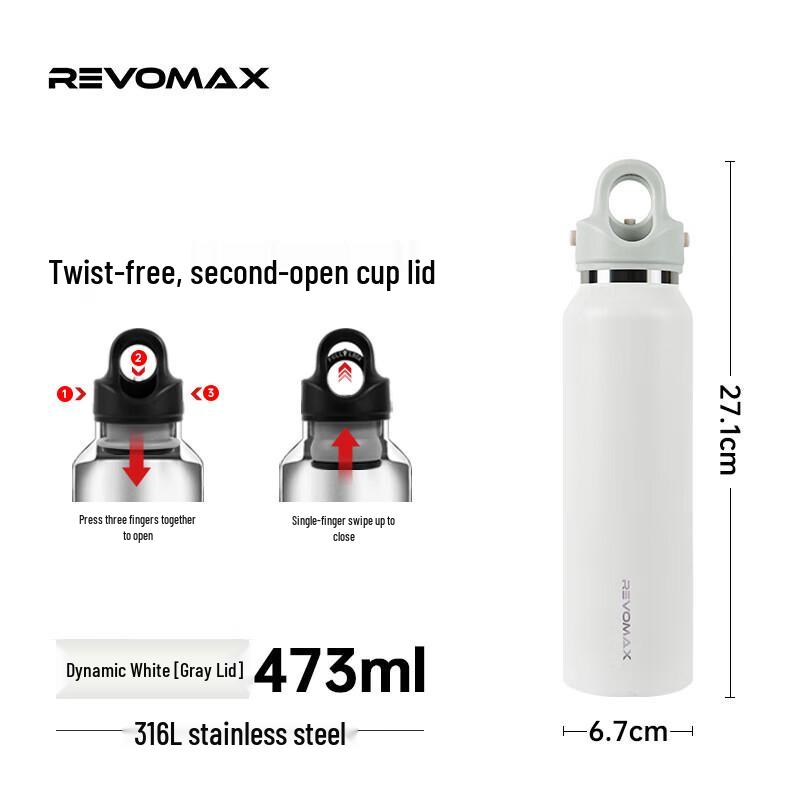 REVOMAX 16oz Threadless Insulated Cup