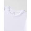 Europäische Größen Herren Print T-Shirt - Weißes Urban Streetwear Tee mit Schriftzug, Leichtes Sommer-Kurzarmhemd, Rundhals Freizeit-Oberteil