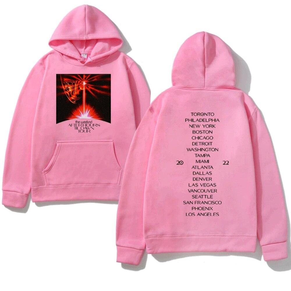 The Weeknd After Hours Til Dawn 2022 Moletom com capuz Hip Hop Music After Hours Til Dawn Concert Fashion Fleece Sweatshirt Pullover