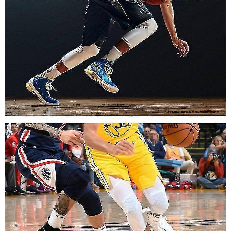 Basketball Leggings With Knee Pad For Men 3/4 Compression Trousers Sports Professional Knee Pads Anti-collision