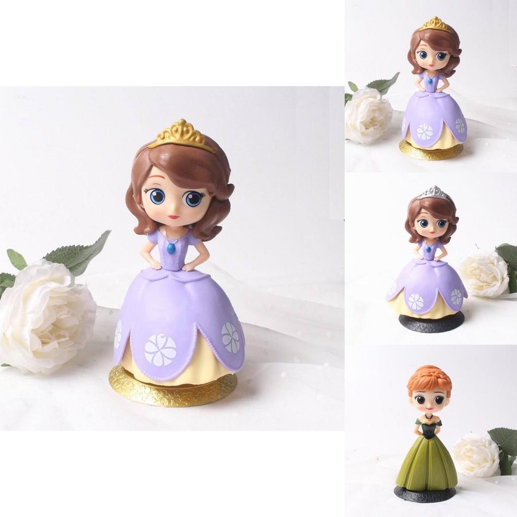 Enchanting Frozen Princess Elsa Anna Sofia Mini Figures Pvc Miniatures For Kids Fans