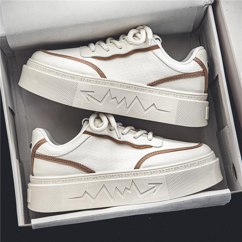 

Модная мужская повседневная обувь. Высококачественные мужские кроссовки. Удобная мягкая износостойкая мужская обувь на платформе. 39 белый