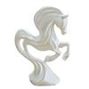 3D-Printed Prancing Horse Ornament for Success with Streamlined Stable Base Abstract European Artistic Decoration for Office or Living Room