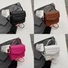 Stylish Korean Style Shoulder Crossbody Bag Trendy Vintage Mini Square Purse For Women