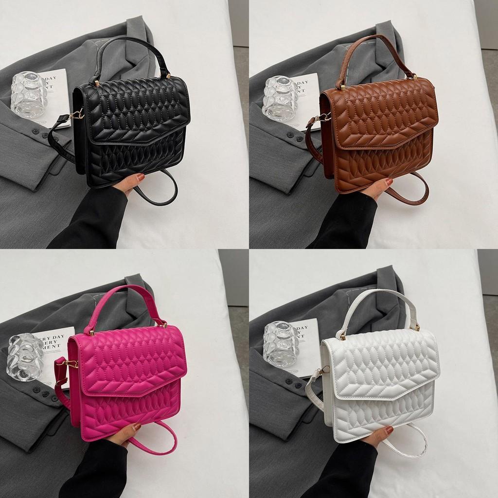 Stylish Korean Style Shoulder Crossbody Bag Trendy Vintage Mini Square Purse For Women