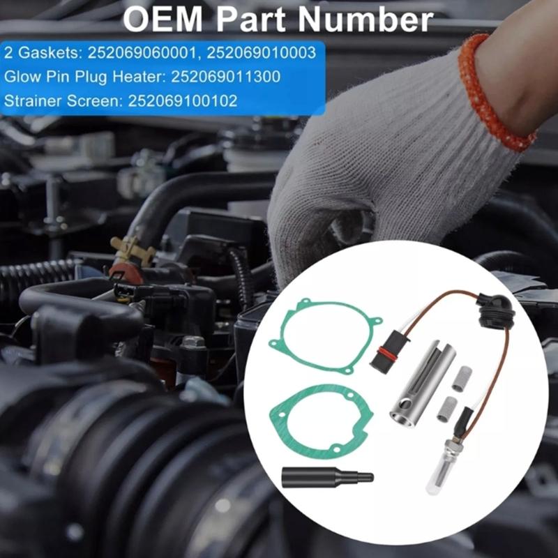 Glow Plug Repair Kit for D4 Fuel Metering Pump Heater Glow Plug Repair Parking Heater Maintenance Easy Installation
