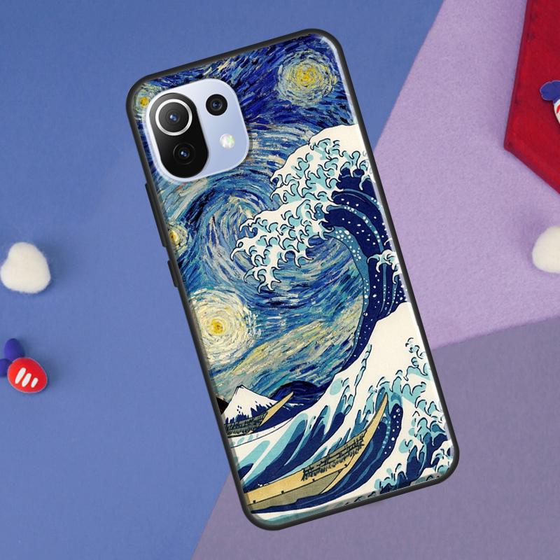 Van Gogh Starry Sky Cover For Xiaomi 14 Ultra 13 11T 12T 13T 14T Pro POCO X6 X7 Pro X3 X5 F3 F5 F6 M6 Pro Case