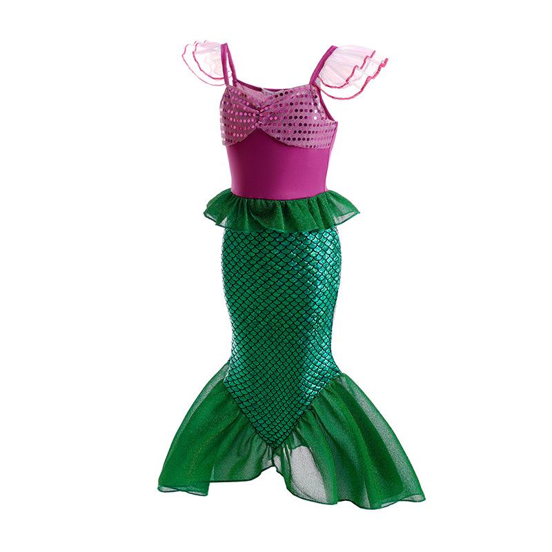 Vestito Gonna da Principessa Sirena per Bambini Natale/Halloween
