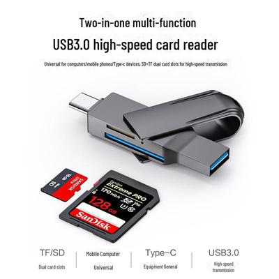 Hochgeschwindigkeits-Multifunktions-USB-3.0-OTG-Kartenleser für SD/TF-Karten (Kamera, Computer, Mobiltelefon)