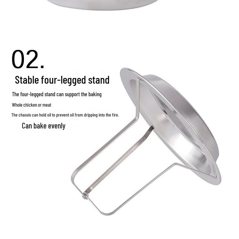 Stainless Steel Roast Chicken Rack with Drip Pan