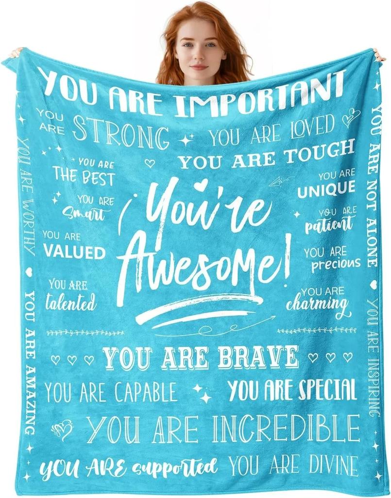 1PC Gift To Dad Thin Blankets for Father's Day Anniversary Birthday Mother's Day for Mom Wife Uncle Grandma Abuela Soft Throw