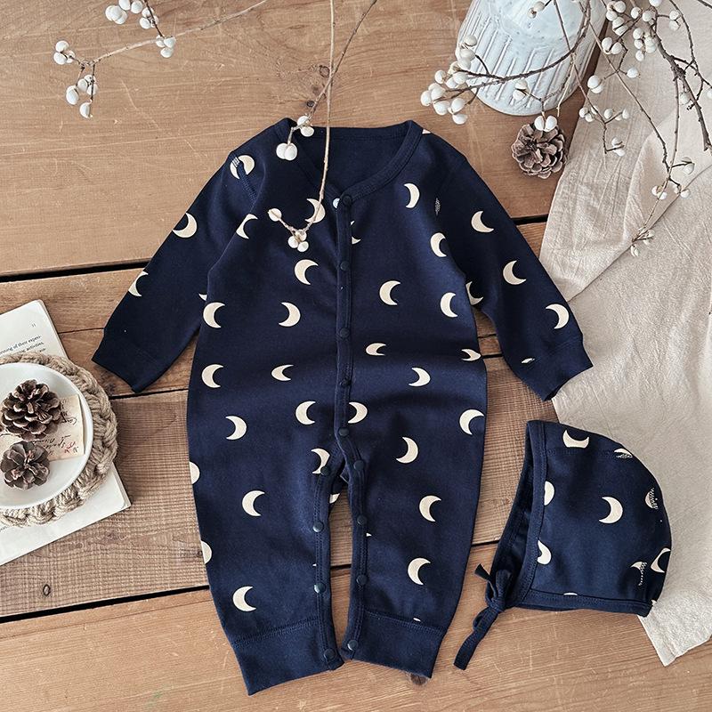 2025 Spring Newborn Long-sleeve Romper - Category A, No Seams, 100-Day Wear