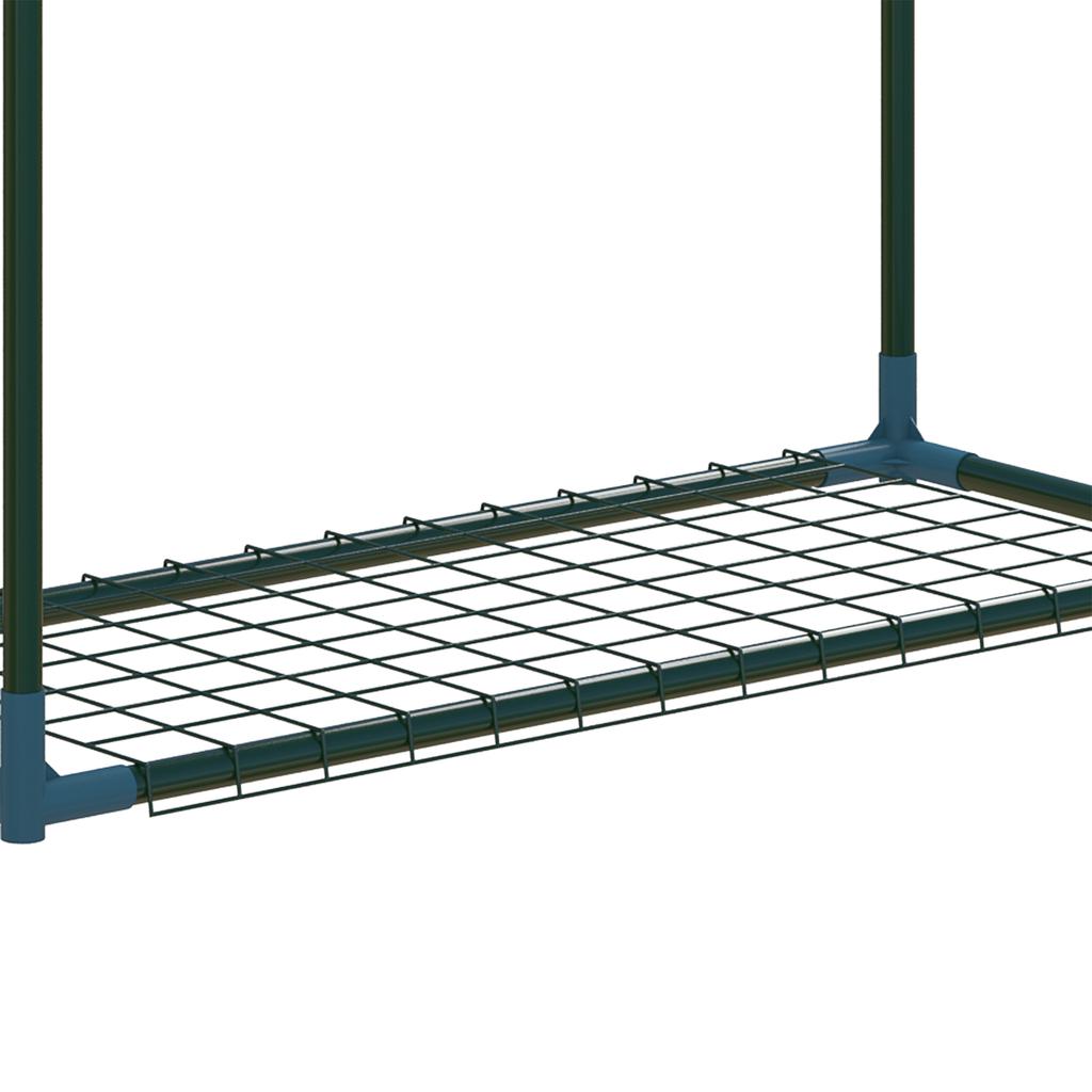 70L x 27W x 110H cm Modern Plant Stand Set of 2, 4-Tier Planter Holder with Steel Frame, Outdoor Flower Display Rack for Potted Plants Balcony Décor