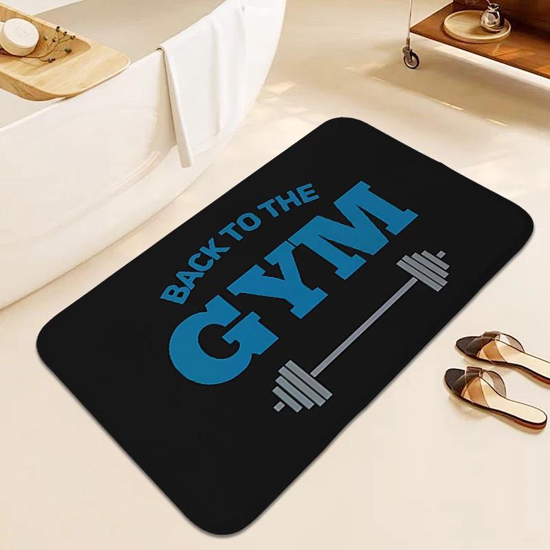 Gym Carpet for Bedroom Floor Mats Front Door Soft Living Room Funny Doormat Bathroom Hallway Sleeping Room Rug Aesthetic